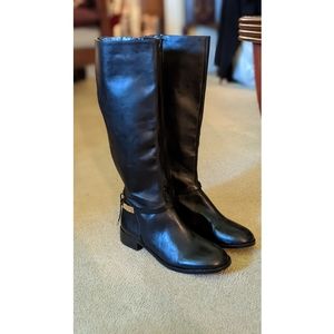 Black Leather Boots Antonio Melani